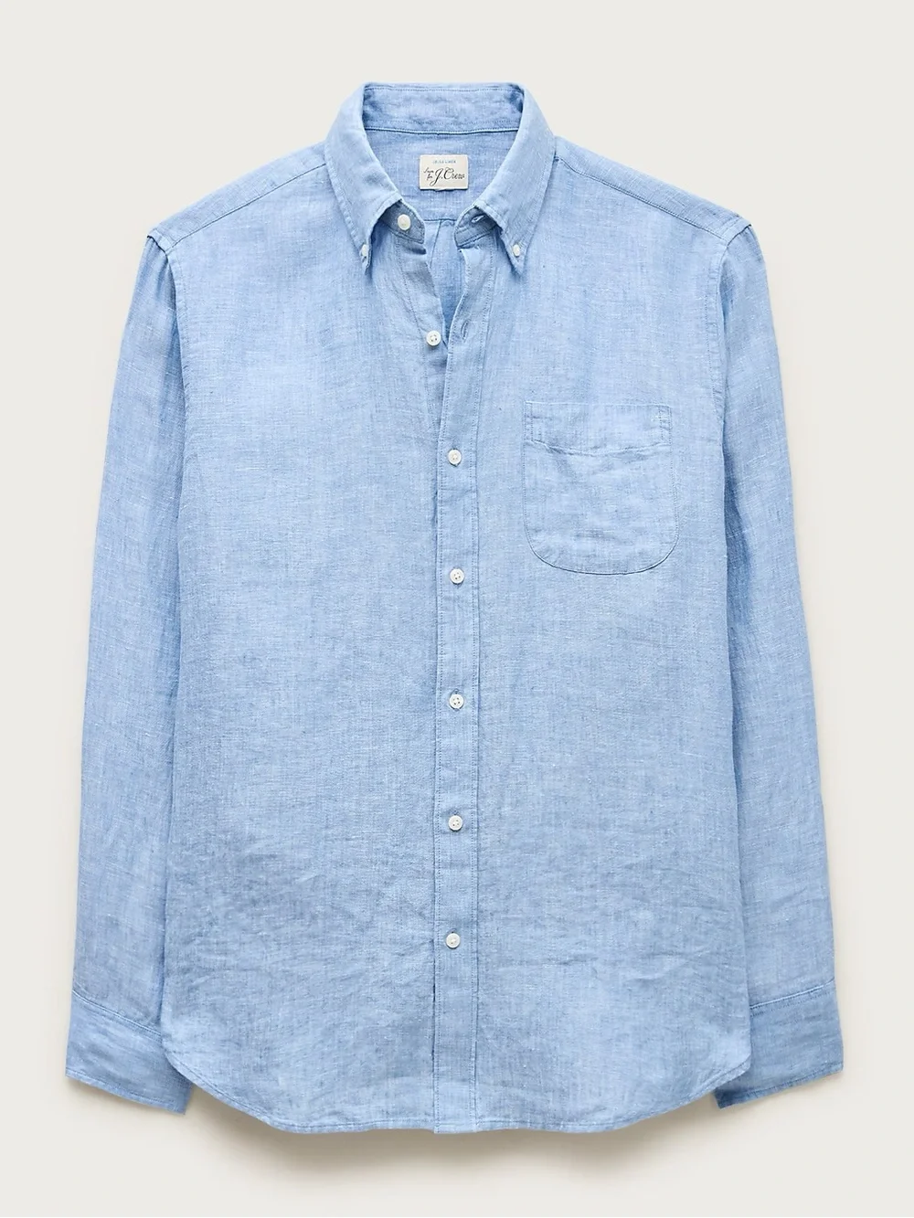 J. Crew Classic Fit Baird McNutt Irish linen shirt Blue Size L NWD $118 BE554